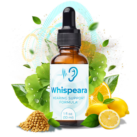 Whispeara Cognitive Supplement Bottle (Front Label)